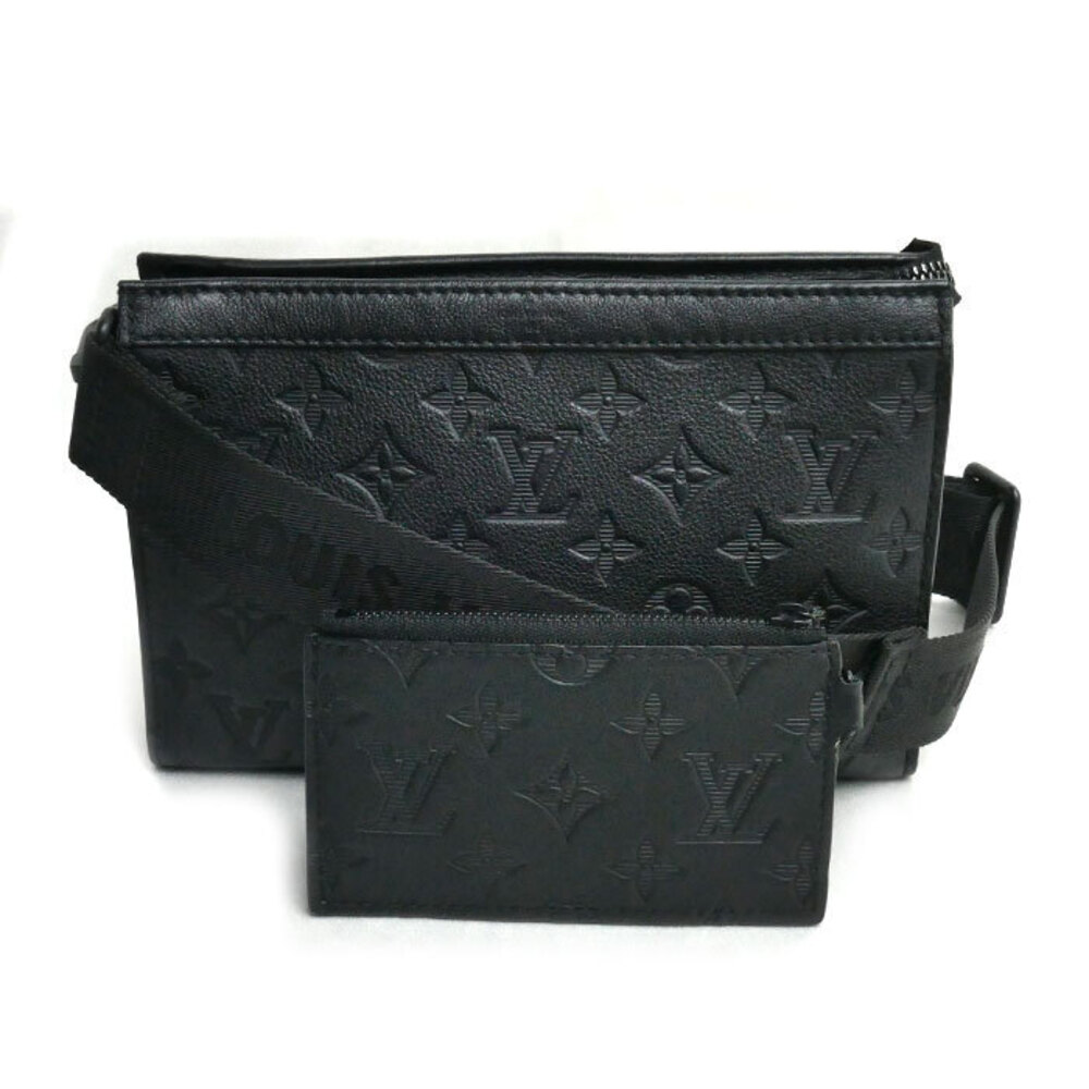LOUIS VUITTON Gaston Wearable Wallet Shoulder Bag Black